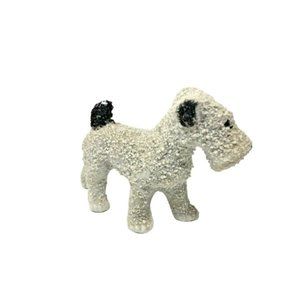 Vintage Terrier Dog Figurine Salt Sugar Texture